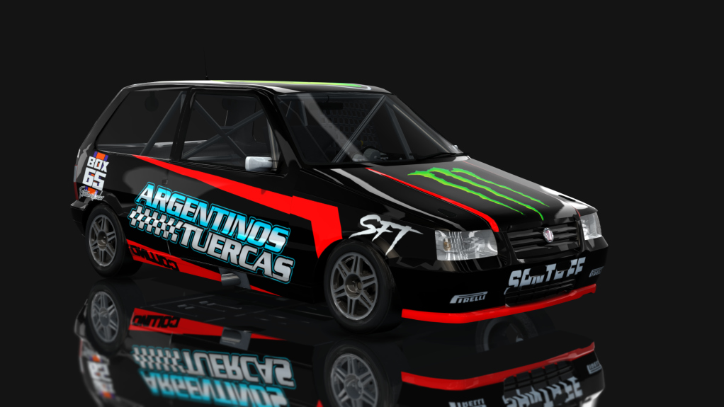 APTP - Turismo Pista Clase 1 - Fiat Uno Fire, skin yamir alberto