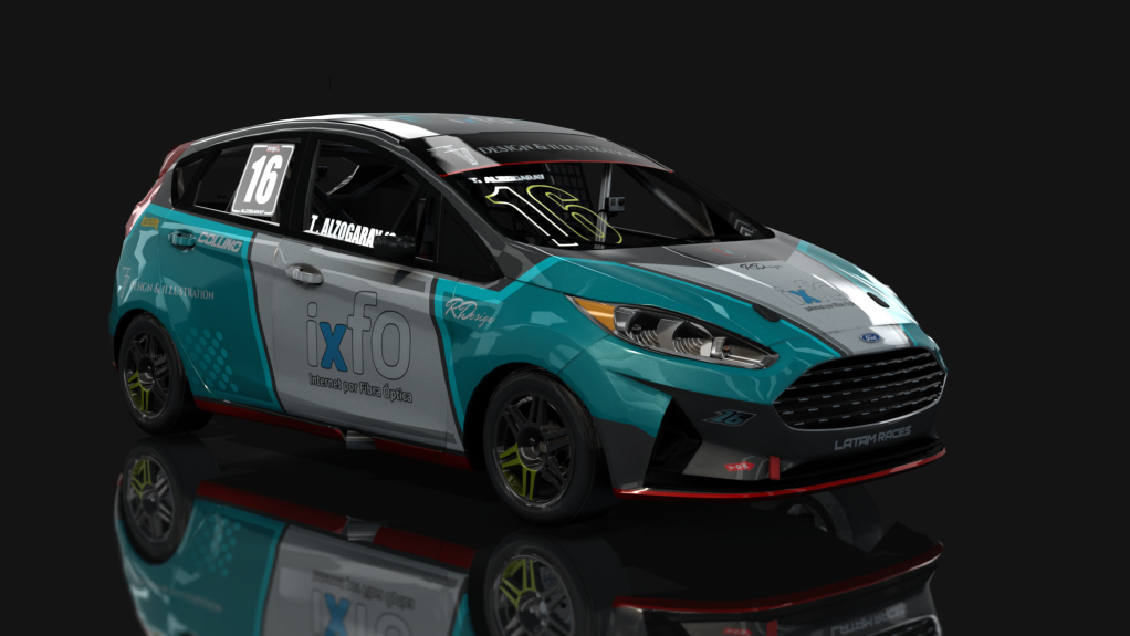 APTP - Turismo Pista Clase 3 - Ford Fiesta, skin LATAM Alzogaray #16 TP C3