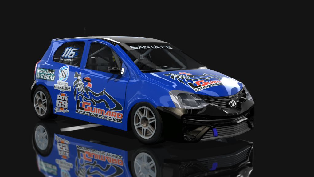 APTP - Turismo Pista Clase 3 - Toyota Etios, skin Leandro Guimard- Toyota Etios- TP C3