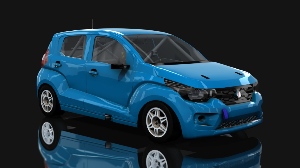 ASM - Fiat Uno Mobi - Interliga Pro Racing, skin Azul