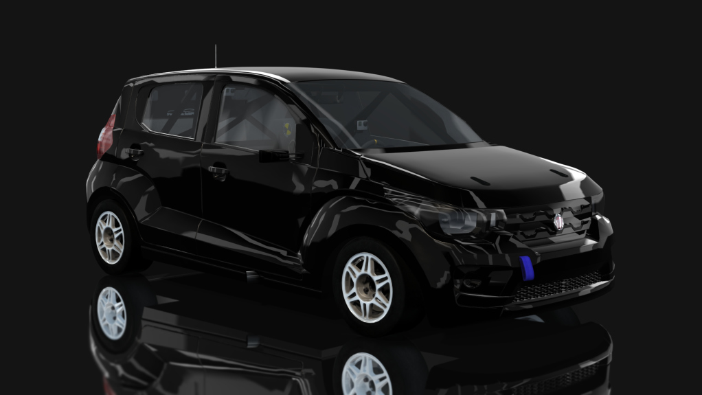 ASM - Fiat Uno Mobi - Interliga Pro Racing, skin Negro