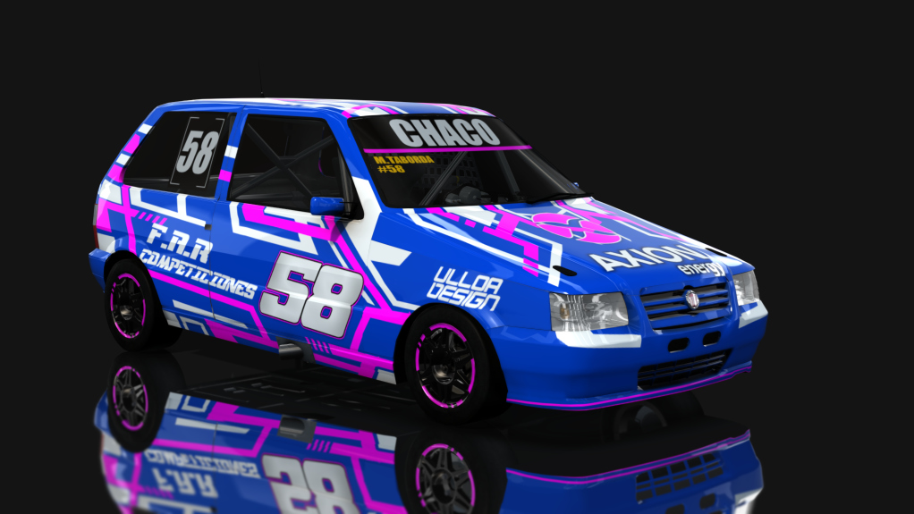 ASM - Fiat Uno Fire - Interliga Pro Racing, skin Axel Taborda