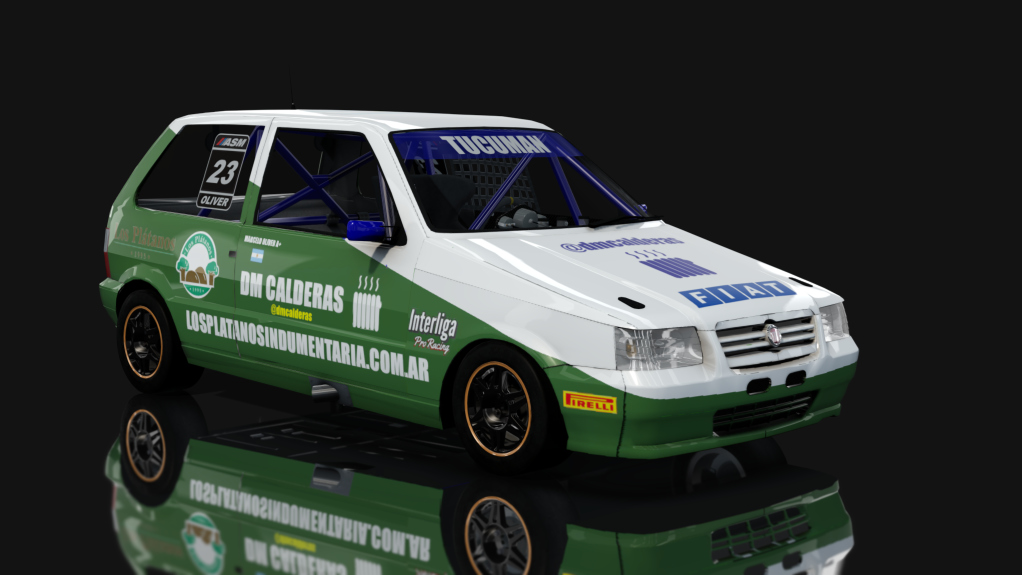 ASM - Fiat Uno Fire - Interliga Pro Racing, skin Marcelo Oliver
