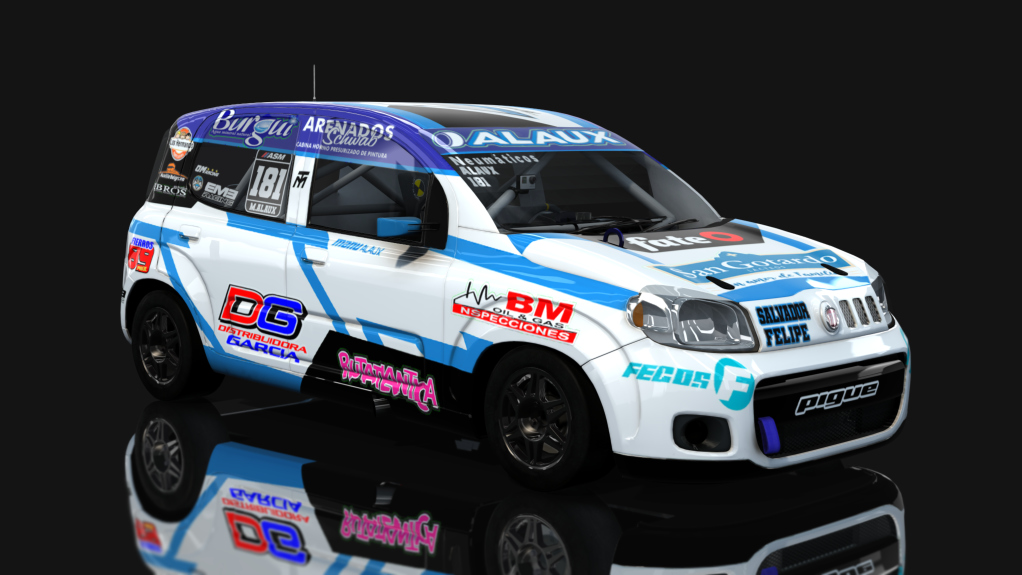 APTP - Fiat Uno Way - Interliga Pro Racing, skin Manu Alaux