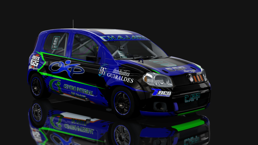 ASM - Fiat Uno Way - Interliga Pro Racing, skin Christian Pozzi