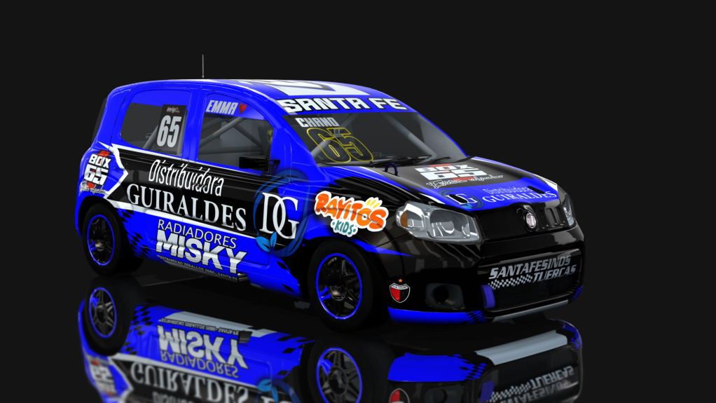 ASM - Fiat Uno Way - Interliga Pro Racing, skin Emiliano Chano