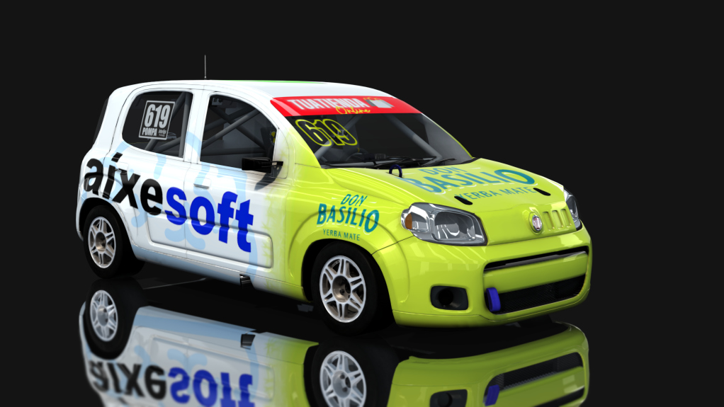 ASM - Fiat Uno Way - Interliga Pro Racing, skin Fernando Pompa