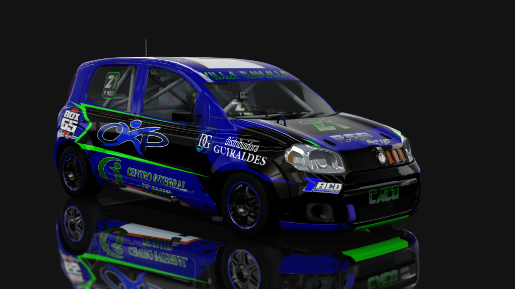 ASM - Fiat Uno Way - Interliga Pro Racing, skin Franco Pozzi