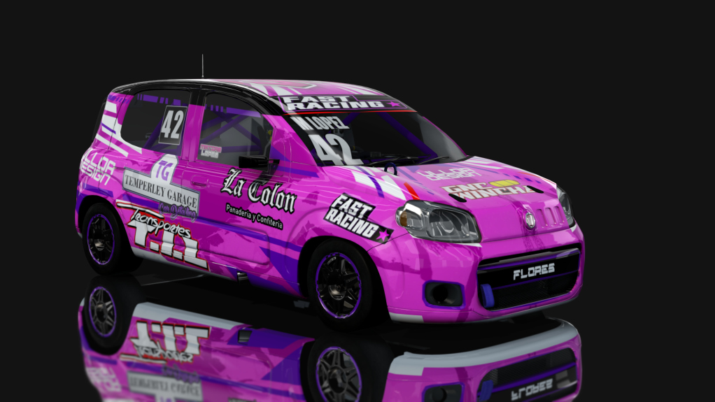ASM - Fiat Uno Way - Interliga Pro Racing, skin Matias Lopez