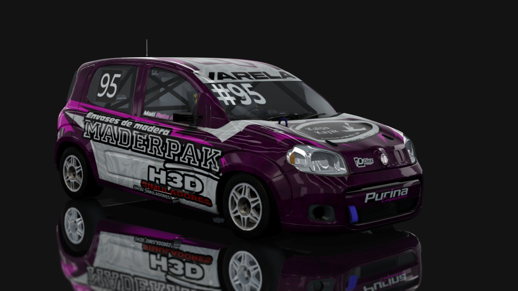 ASM - Fiat Uno Way - Interliga Pro Racing, skin Matias Reta
