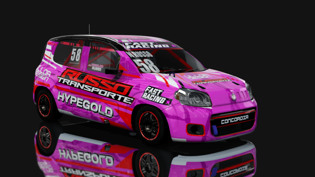 ASM - Fiat Uno Way - Interliga Pro Racing, skin Nicolas Russo