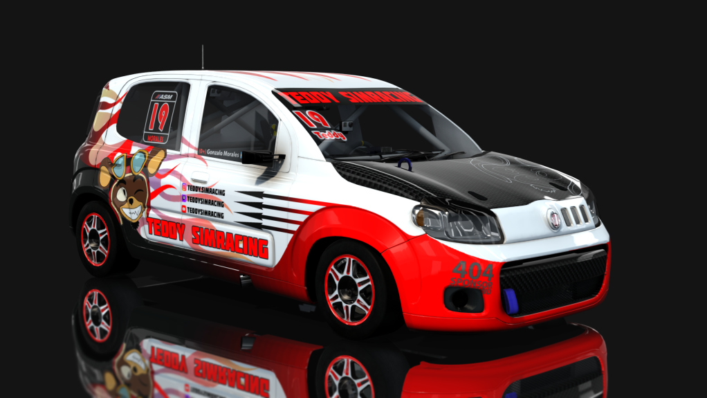 ASM - Fiat Uno Way - Interliga Pro Racing, skin Teddy 19