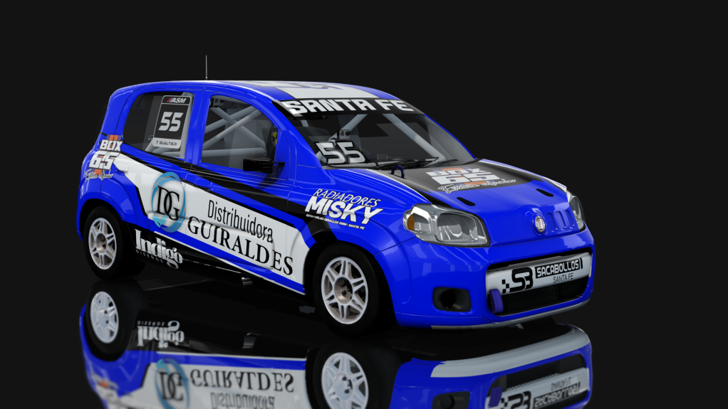 ASM - Fiat Uno Way - Interliga Pro Racing, skin Tomas Gualtieri