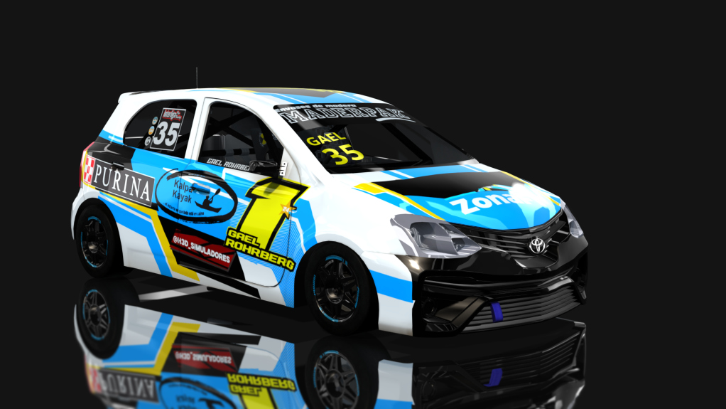 Toyota Etios - Clase 2 - Zonal Cuyano, skin Gael Rohrberg