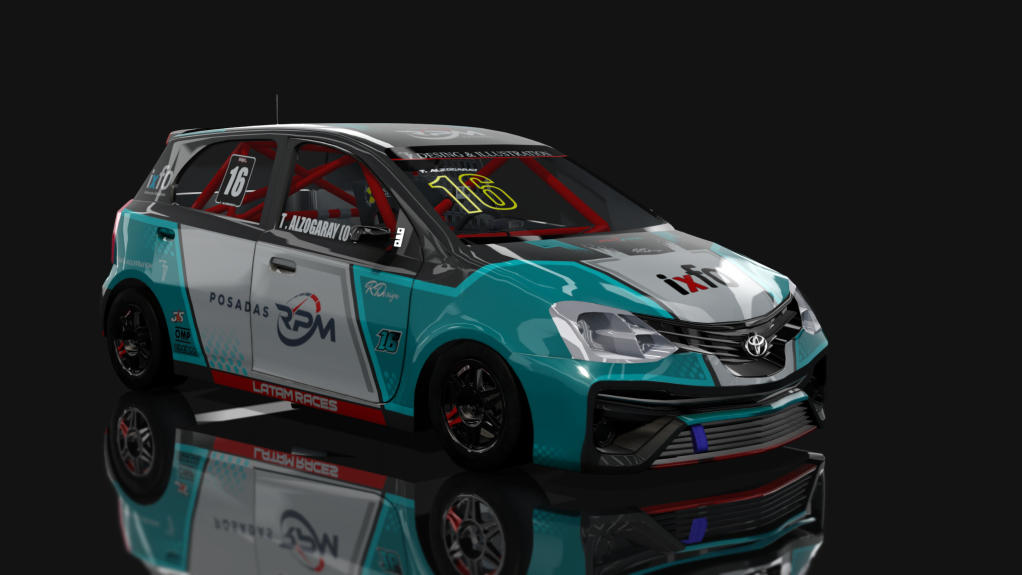 Toyota Etios - Clase 2 - Zonal Cuyano, skin Tiago Alzogaray